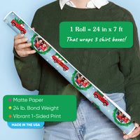 Custom Photo Wrapping Paper - Merry Little Christmas Tree