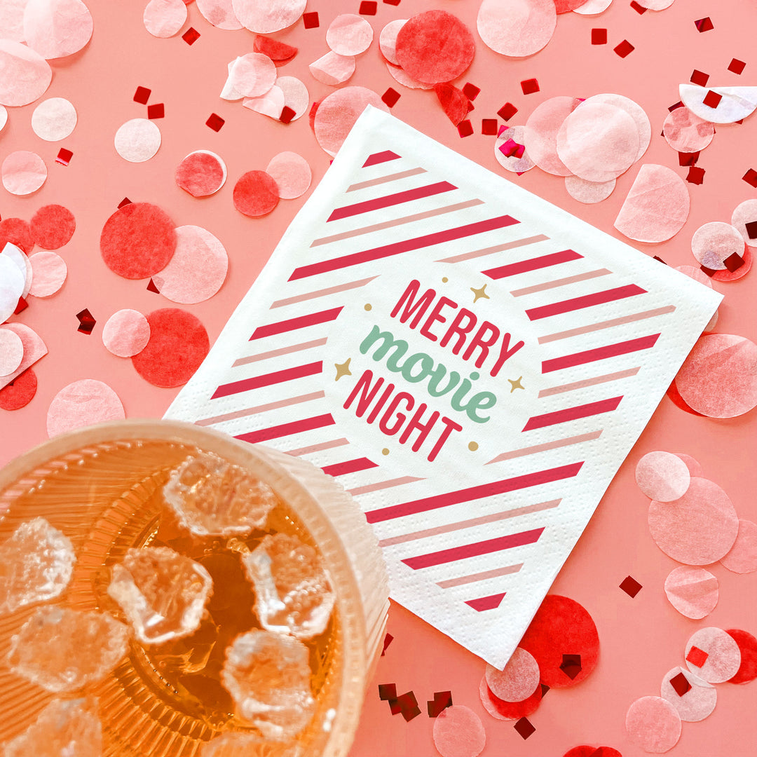 Napkins - Merry Movie Night - 24 Ct