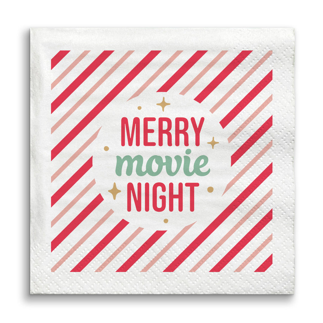 Napkins - Merry Movie Night - 24 Ct