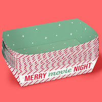Merry Movie Night Paper Food Trays - 12 Ct