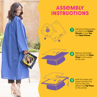 Graduation cap cover assembly instructions