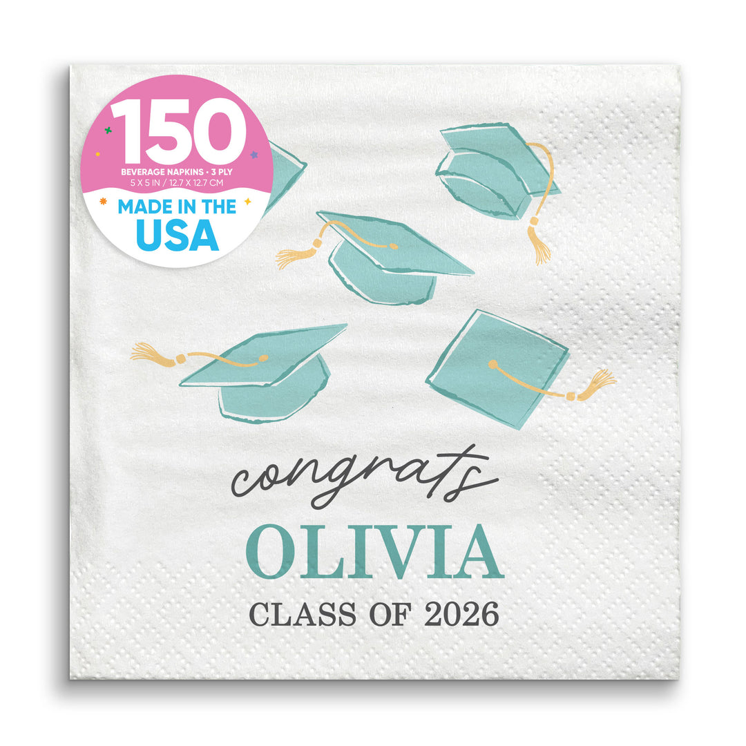 Custom Text - Pastel Grad Napkins