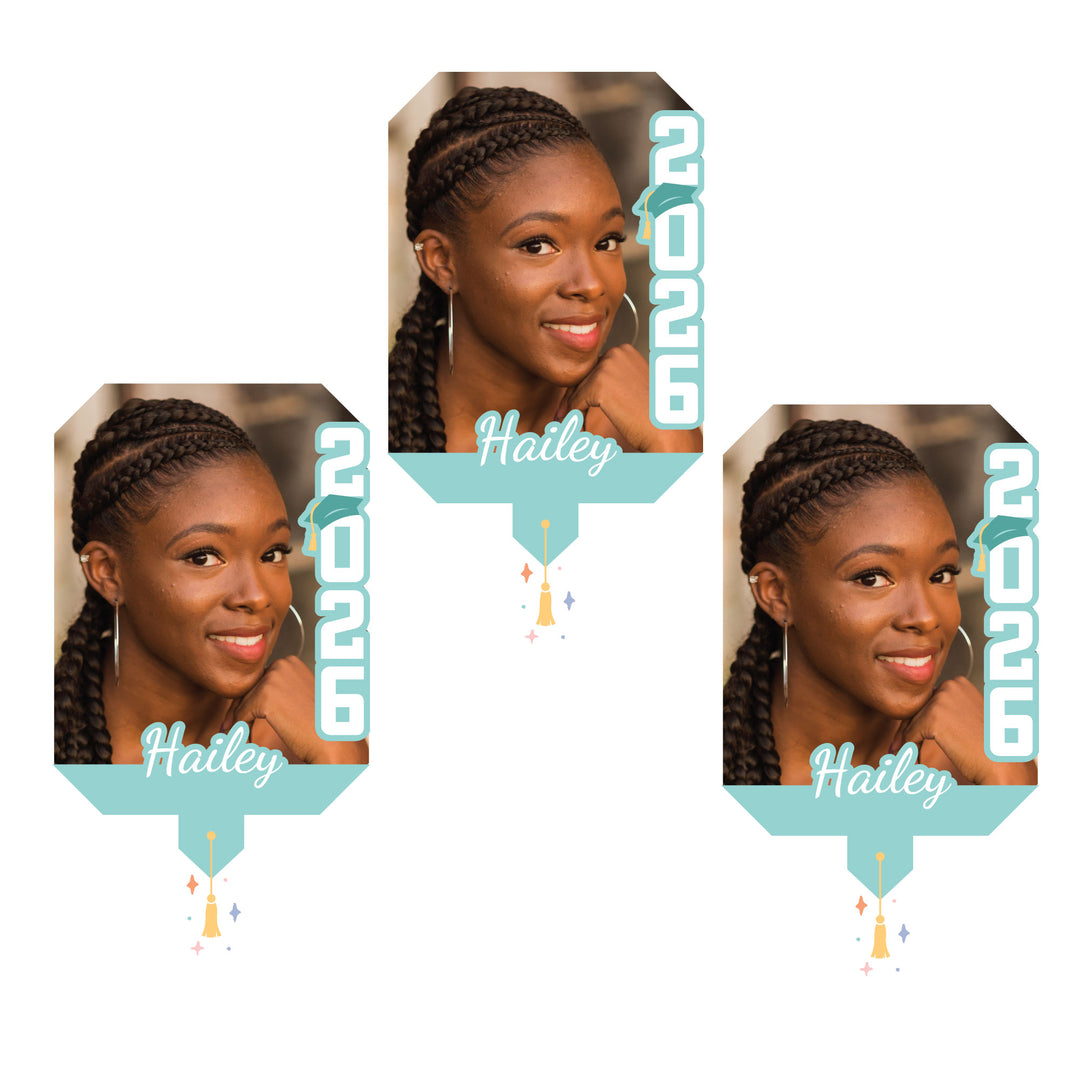 Custom Pastel Grad Photo Paddle 1, 3, 6, or 12 Ct