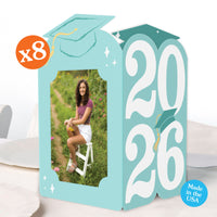 Pastel Grad Photo Centerpieces - 8 Ct