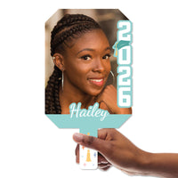 Custom Mint Green pastel graduation photo paddle Class of 2026