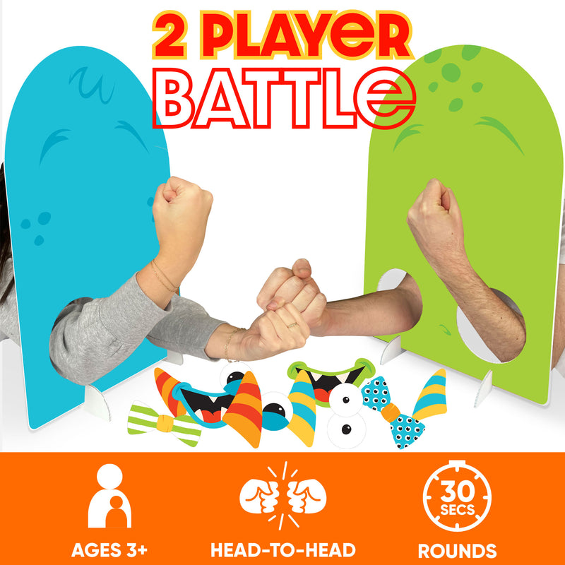 Monster Bash - Little Monster Birthday or Baby Shower Activity - 2 Player Build-A-Face Party Game