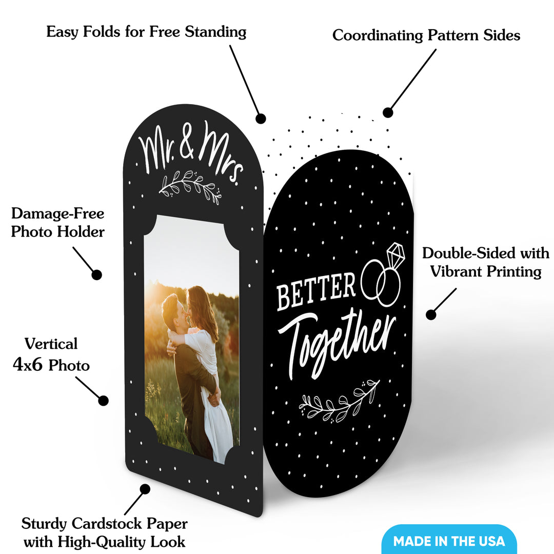 Mr. and Mrs. Photo Centerpieces - 8 Ct