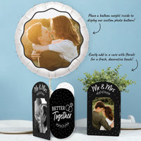 Mr. and Mrs. Photo Centerpieces - 8 Ct