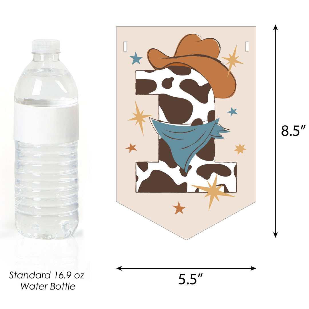My First Rodeo - Little Cowboy 1st Birthday Party Bunting Banner - Party Decorations - Happy 1st Birthday