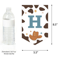 My First Rodeo - Little Cowboy 1st Birthday Party Bunting Banner - Party Decorations - Happy 1st Birthday