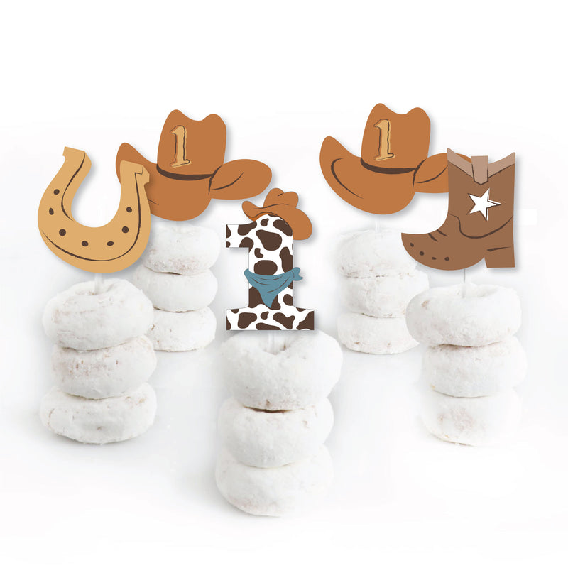 My First Rodeo - Dessert Cupcake Toppers - Little Cowboy 1st Birthday Party Clear Treat Picks - Set of 24 | BigDotofHappiness.com – Big Dot of Happiness LLC my-first-rodeo-dessert-cupcake-toppers-little-cowboy-1st-birthday-party-clear-treat-picks-set-of-24-bigdotofhappiness-com-big-dot-of-happiness-llc