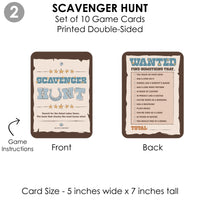 My First Rodeo - 4 Little Cowboy 1st Birthday Party Games - 10 Cards Each - Gamerific Bundle