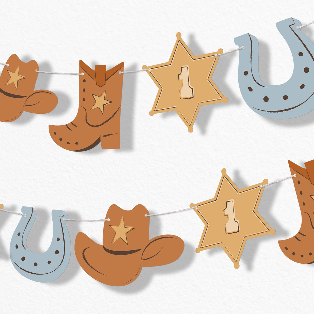 First Rodeo Garland Banner - 15 Pc