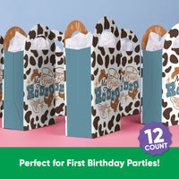 My First Rodeo Paper Favor Bags - 12 Ct