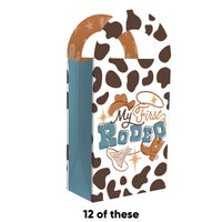 My First Rodeo Paper Favor Bags - 12 Ct