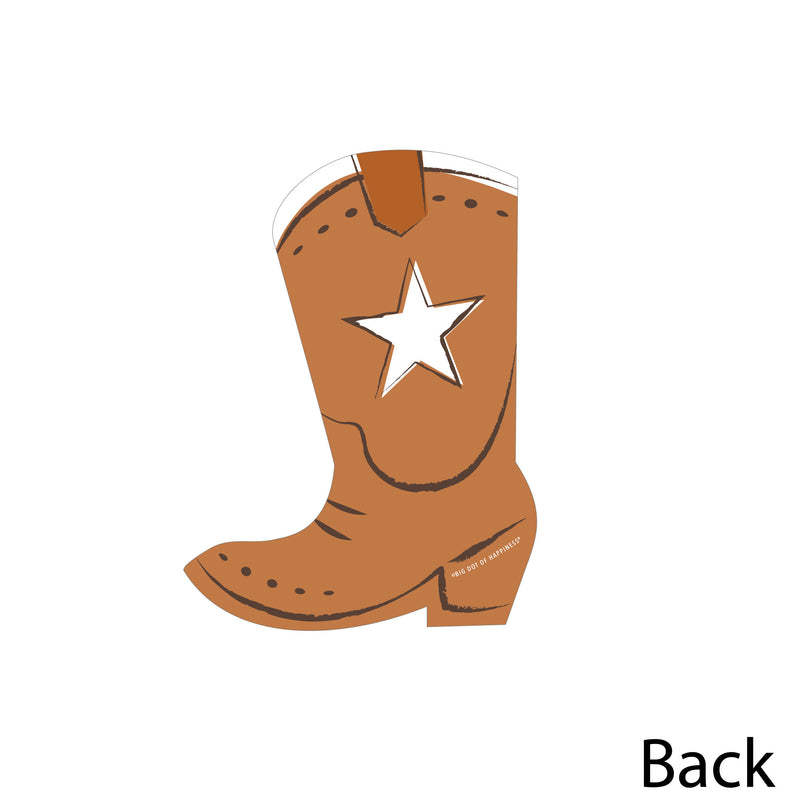 My First Rodeo - Cowboy Boots Decorations DIY Little Cowboy 1st Birthday Party Essentials - Set of 20
