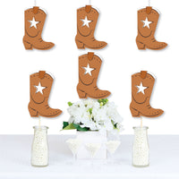 My First Rodeo - Cowboy Boots Decorations DIY Little Cowboy 1st Birthday Party Essentials - Set of 20