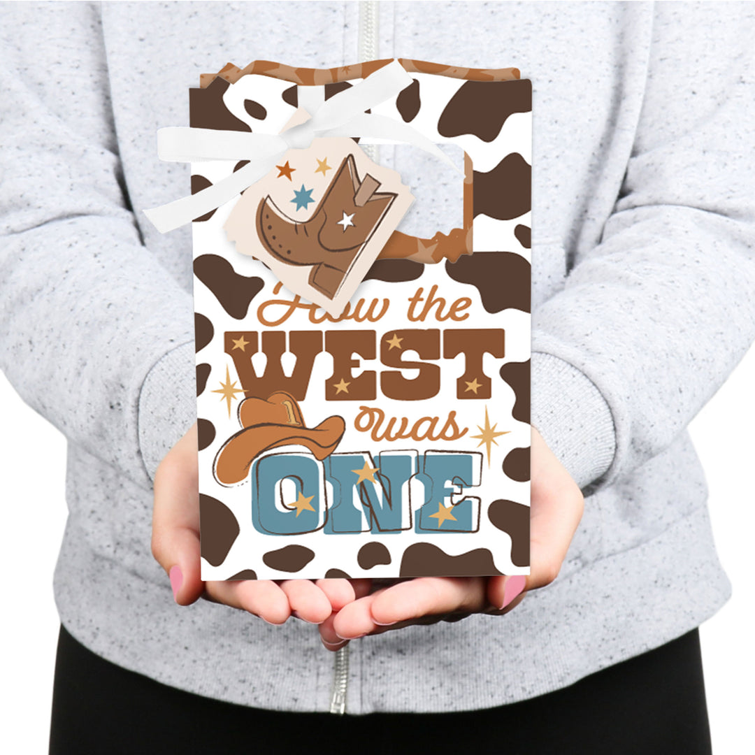 My First Rodeo - Little Cowboy 1st Birthday Party Favor Boxes - Set of 12