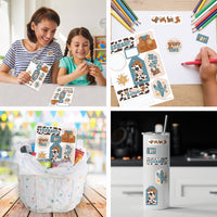My First Rodeo - Little Cowboy 1st Birthday Party Favor Sticker Set - 12 Sheets - 120 Stickers