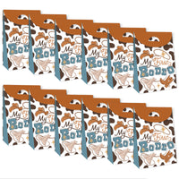 My First Rodeo - Little Cowboy 1st Birthday Gift Favor Bags - Party Goodie Boxes - Set of 12