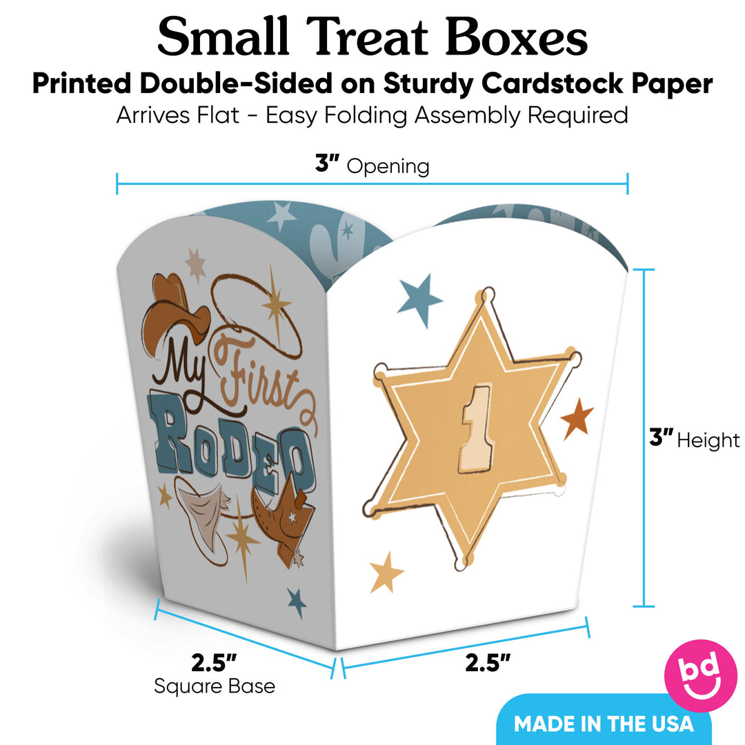My First Rodeo Treat Boxes - 12 Ct