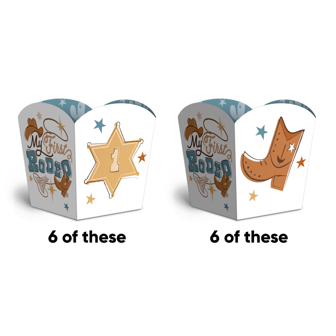 My First Rodeo Treat Boxes - 12 Ct