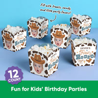 Custom Face My First Rodeo Treat Boxes - 12 Ct