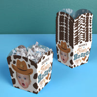Custom Face My First Rodeo Treat Boxes - 12 Ct
