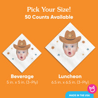 Custom Face Napkins - My First Rodeo