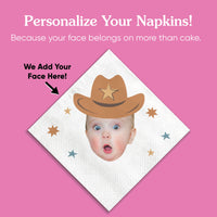 Custom Face Napkins - My First Rodeo
