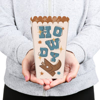 My First Rodeo - Little Cowboy 1st Birthday Party Favor Popcorn Treat Boxes - Set of 12