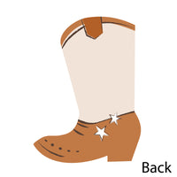 My First Rodeo - Shaped Thank You Cards - Little Cowboy 1st Birthday Party Thank You Note Cards with Envelopes - Set of 12
