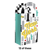 NYC Cityscape Paper Favor Bags - 12 Ct