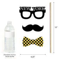 New York - NYC Cityscape Photo Booth Props - 20 Count