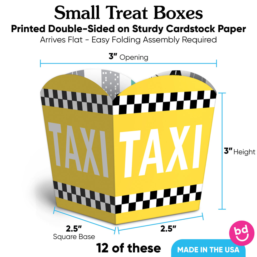 NYC Cityscape Treat Boxes - 12 Ct