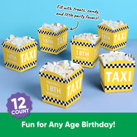 Custom Text NYC Cityscape Treat Boxes - 12 Ct