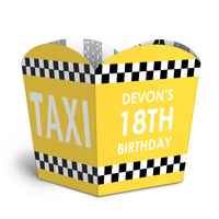 Custom Text NYC Cityscape Treat Boxes - 12 Ct