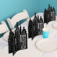 Nighttime City Skyline 3D Centerpieces - 8 Ct