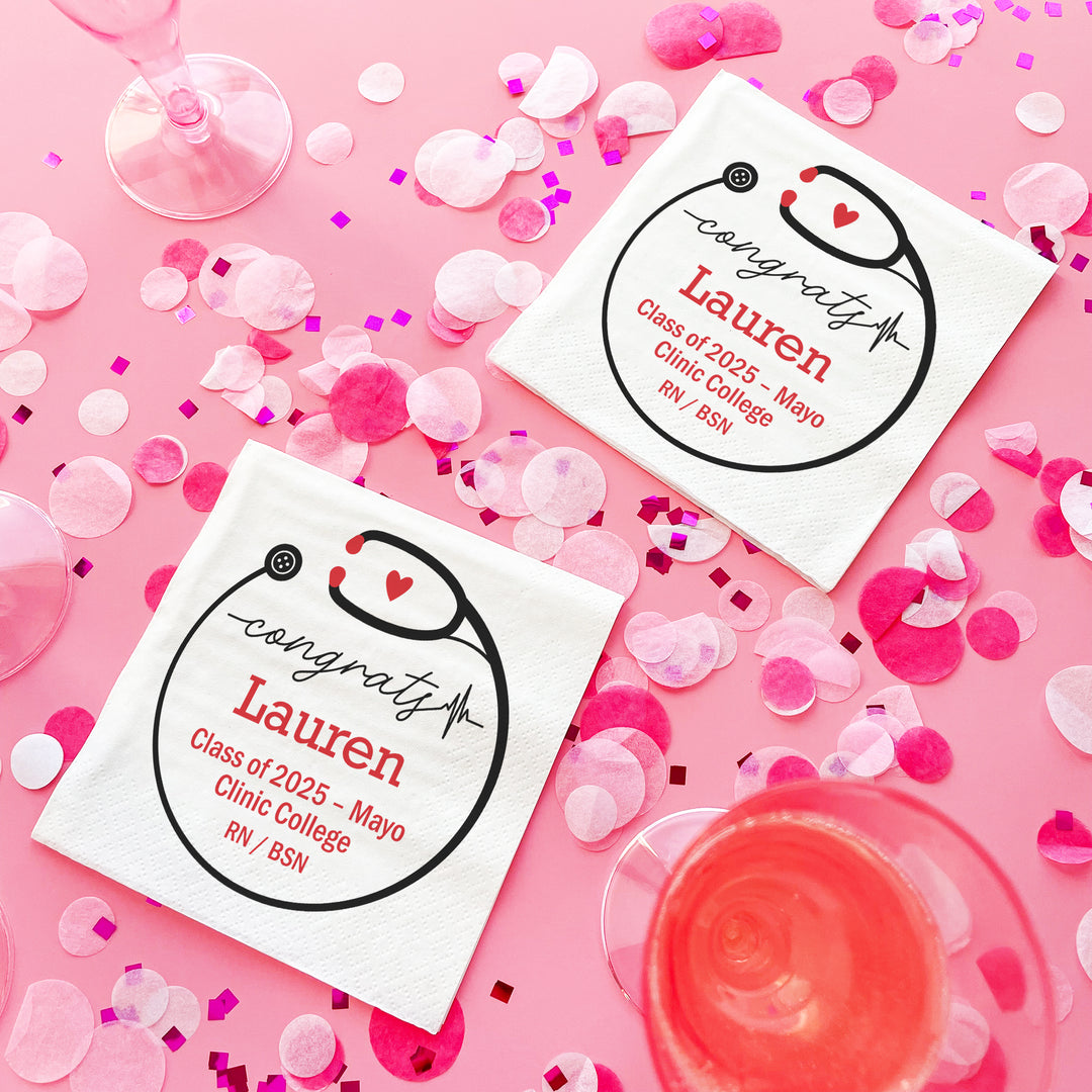 Custom Text - Nurse Grad Napkins