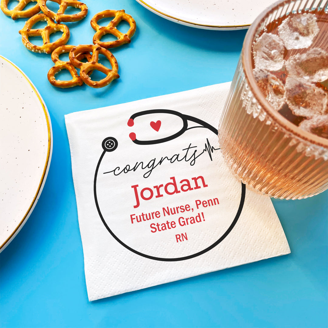 Custom Text - Nurse Grad Napkins