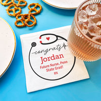 Custom Text - Nurse Grad Napkins