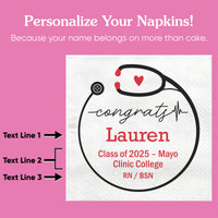 Custom Text - Nurse Grad Napkins