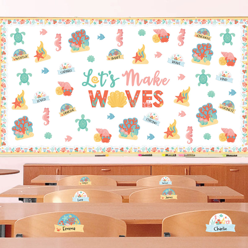 Ocean Creatures - School Bulletin Board Set - Classroom Decoration Kit