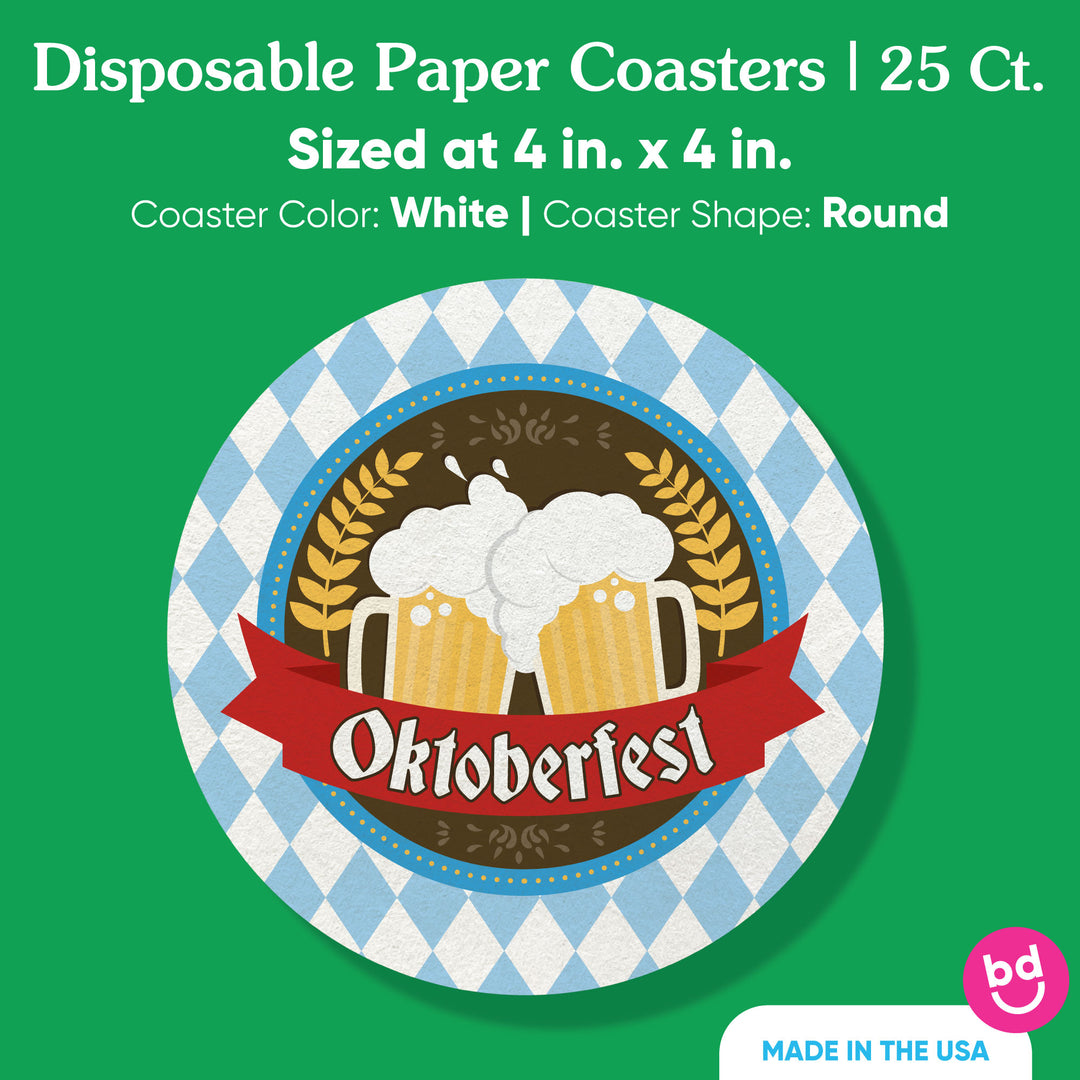 Drink Coasters - Oktoberfest - 25 Ct