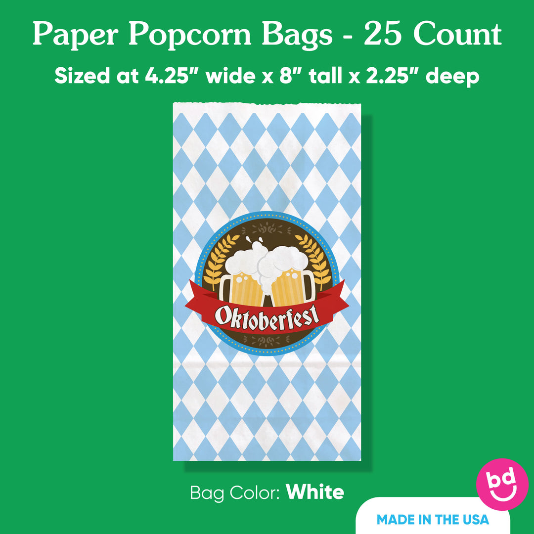 Popcorn Bags - Oktoberfest - 25 Ct