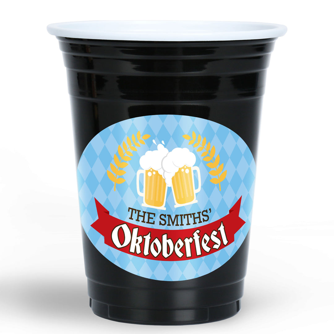 Custom Text Party Cups - Oktoberfest - 16 Ct