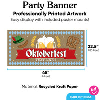 Custom Text Oktoberfest Kraft Banner