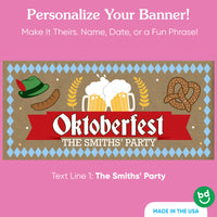 Custom Text Oktoberfest Kraft Banner