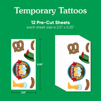 Oktoberfest Temporary Tattoos - 84 Ct
