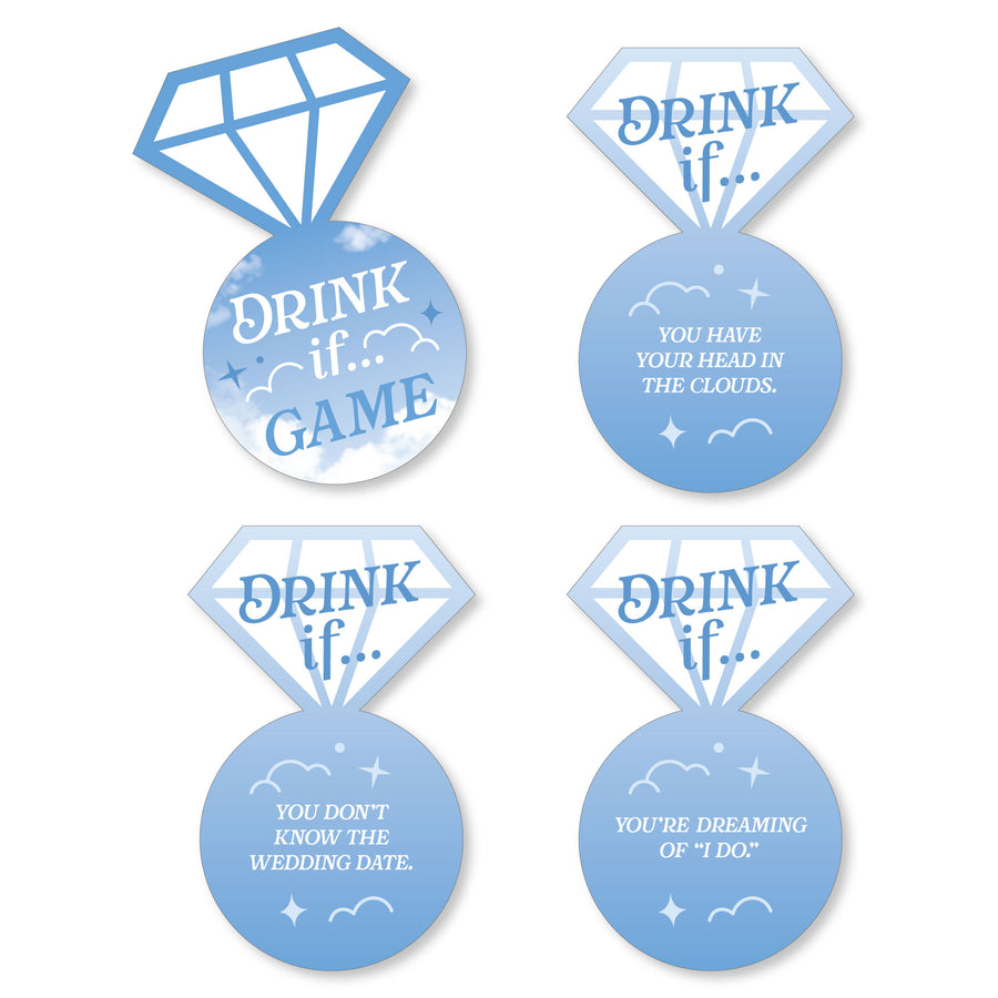 Drink If Game - On Cloud 9 - Bridal or Bachelorette Party Game - 24 Count